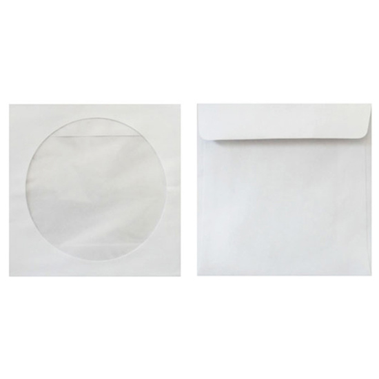 Конверт для CD бумажный, прозрачное окно, клеевой слой 1000 шт. (цена за 1 упаковку) 817963