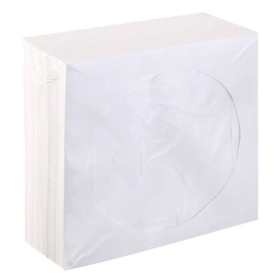 Конверт для CD бумажный, прозрачное окно, выруб.язычок 1000 шт. (цена за 1 упаковку) Mirex