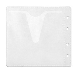 Конверт для CD Mirex пластик  двусторонний белый 100 шт.