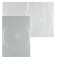 Коробка для 2 DVD slim 7мм прозрачный глянц.