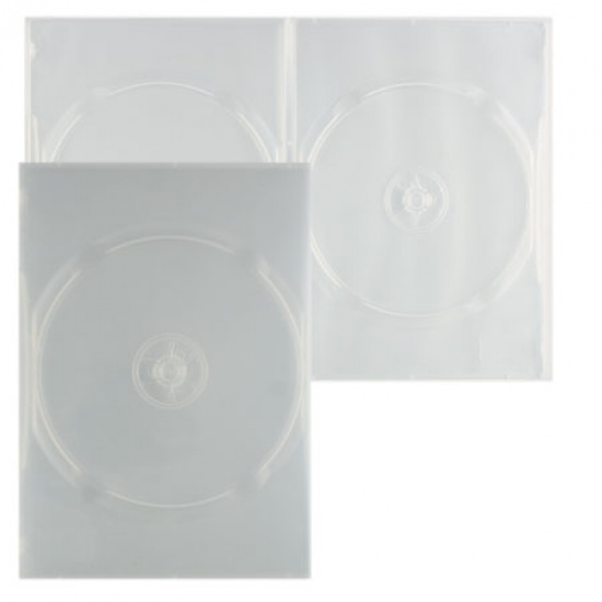 Коробка для 2 DVD slim 7мм прозрачный глянц.