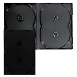 Коробка для 4 DVD черн., глянец