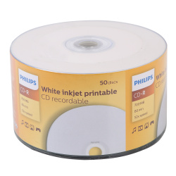 Лазер диск Philips CD-R 700Mb 52x Bulk 50 шт. PRINT