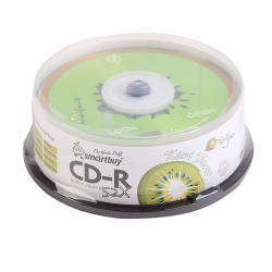 Лазер диск SmartBuy CD-R 700Mb 52x fresh-Kiwifruit Cake box 25 шт.