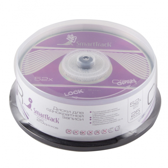 Лазер диск SmartTrack CD-R 700Mb 52x Cake box 25 шт.