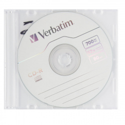 Лазер диск Verbatim CD-R 700МБ 52x datalife Slim