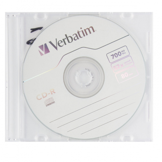 Лазер диск Verbatim CD-R 700МБ 52x datalife Slim