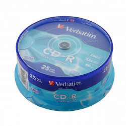 Лазер диск Verbatim CD-R 700МБ 52x Extra Protection Cake box 25 шт. (43432)