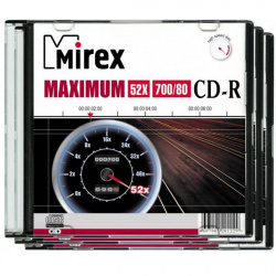Лазер диск Mirex CD-R 700Mb 52x Slim Maximum
