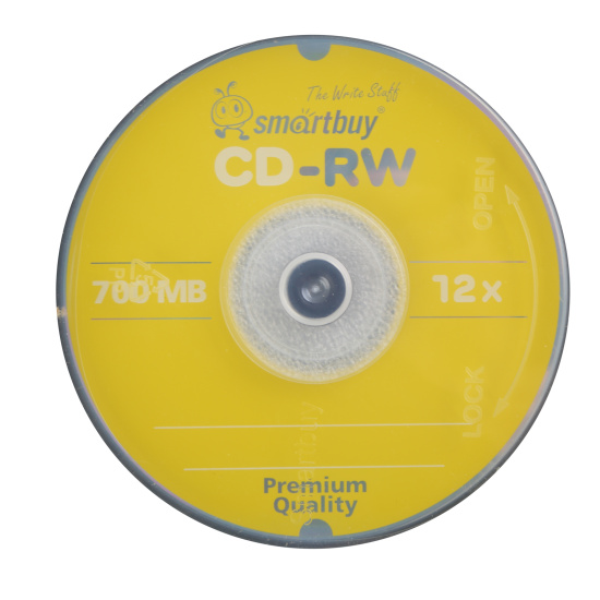 Лазер диск SmartBuy CD-RW 700Mb 12x  Cake box 25 шт.