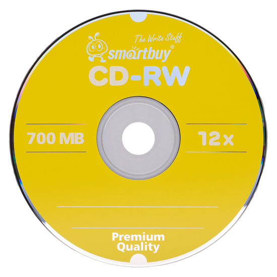 Лазер диск SmartBuy CD-RW 700Mb 12x  Cake box 50 шт.