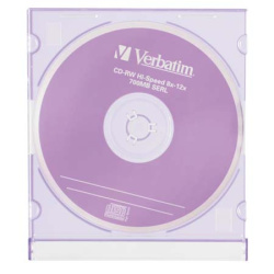 Лазер диск Verbatim CD-RW 700МБ 8-12x Slim