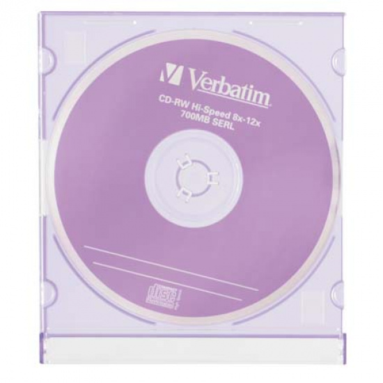 Лазер диск Verbatim CD-RW 700МБ 8-12x  Slim