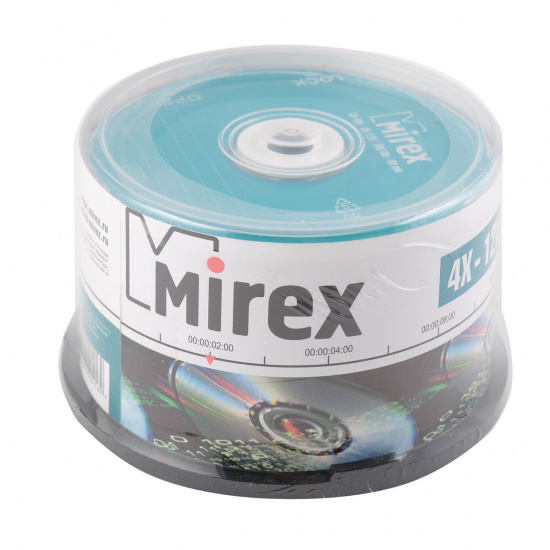 Лазер диск Mirex CD-RW 700МБ 12x Cake box 50 шт.