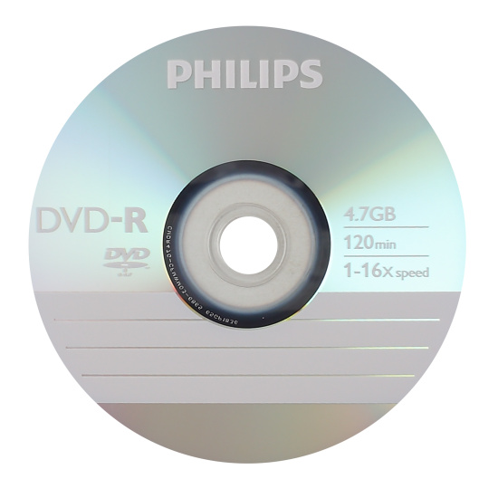 Лазер диск Philips DVD-R 4.7 Gb 16х конверт