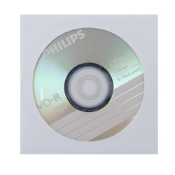 Лазер диск Philips DVD-R 4.7 Gb 16х конверт