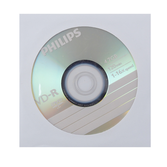 Лазер диск Philips DVD-R 4.7 Gb 16х конверт