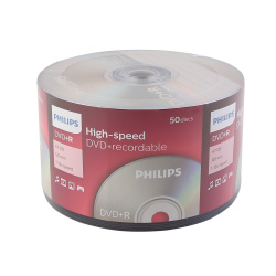 Лазер диск Philips DVD-R 4.7 Gb 16х Bulk 50 шт.