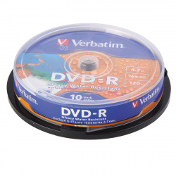 Лазер диск Verbatim DVD-R 4.7 Gb 16х Cake box 10 шт.