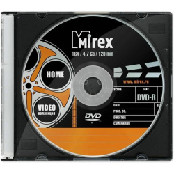 Лазер диск Mirex DVD-R 4.7 Gb 16х Slim Видеоколлекция