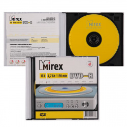 Лазер диск Mirex DVD-R 4.7 Gb 16х Slim