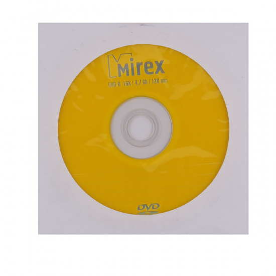 Лазер диск Mirex DVD-R 4.7 Gb 16x Конверт