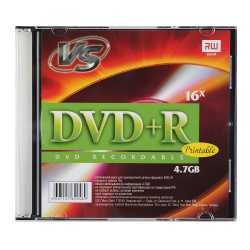 Лазер диск VS DVD+R 4.7 Gb 16x  Slim PRINT