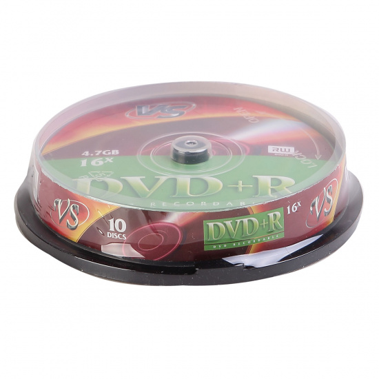 Лазер диск VS DVD+R 4.7 Gb 16x Cake box 10 шт.