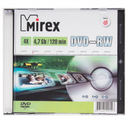 Лазер диск Mirex DVD-RW 4.7 Gb 4x Slim