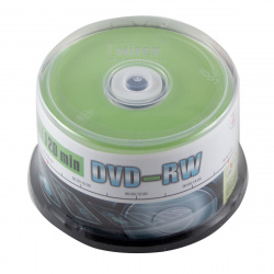 Лазер диск Mirex DVD-RW 4.7 Gb 4x Cake box 50 шт.