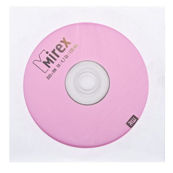 Лазер диск Mirex DVD+RW 4.7 Gb 4x Конверт