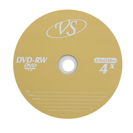 Лазер диск VS DVD-RW 4.7 Gb 4x  5шт конверт