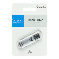 Флеш-память USB 256 Gb Smartbuy V-Cut Silver (SB256GBVC-S3) USB 3.0
