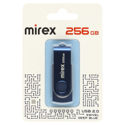 Флеш-память USB 256 Gb Mirex Swivel DEEP BLUE