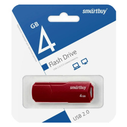 Флеш-память USB 4 Gb SmartBuy CLUE Red (SB4GBCLU-R)