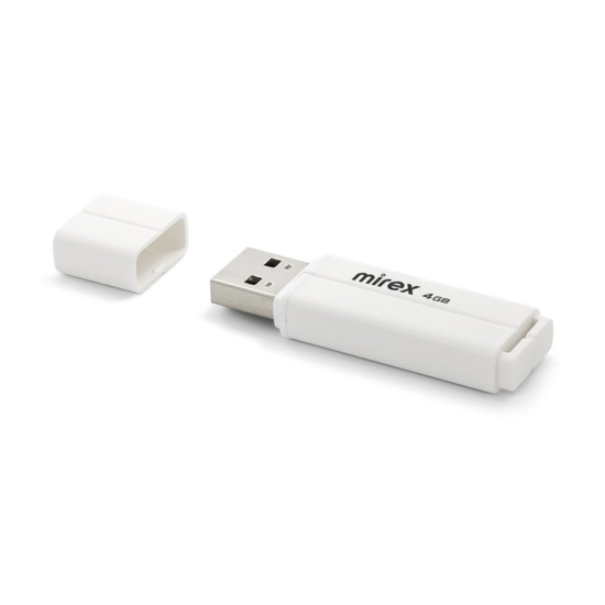 Флеш-память USB 4 Gb Mirex Line White, белый
