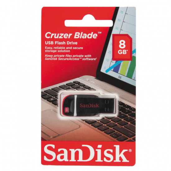 Флеш-память USB 8 Gb SanDisk CZ50 Cruzer Blade 2.0