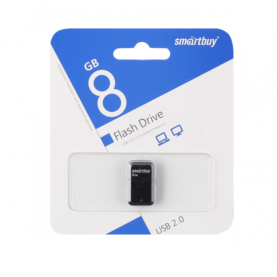 Флеш-память USB 8 Gb Smartbuy ART Black (SB8GBAK)