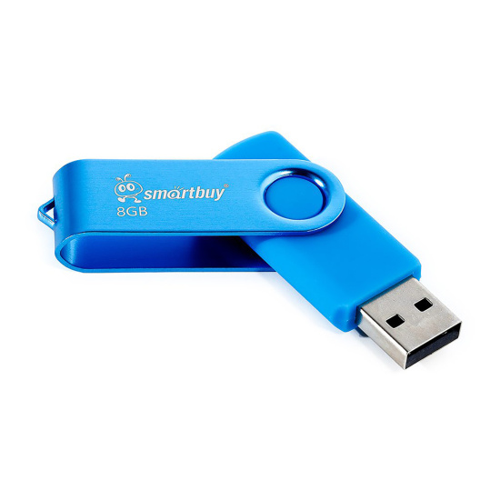 Флеш-память USB 8 Gb Smartbuy Twist Blue (SB008GB2TWB)