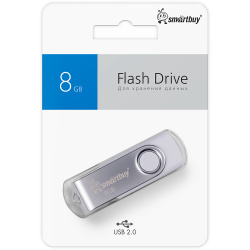 Флеш-память USB 8 Gb Smartbuy Twist White (SB008GB2TWW)
