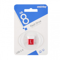 Флеш-память USB 8 Gb Smartbuy LARA Red (SB8GBLara-R)