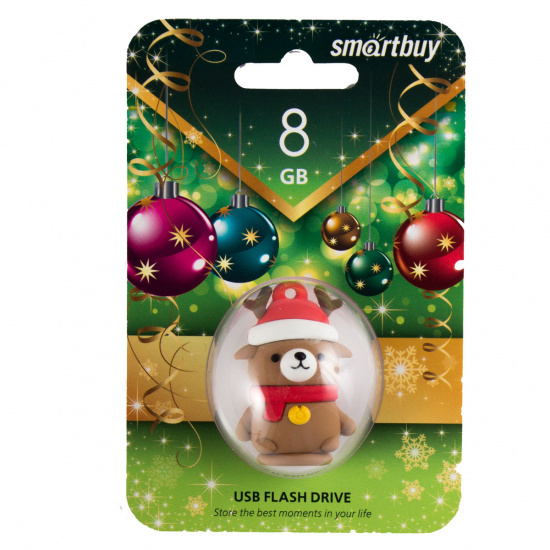 Флеш-память USB 8 Gb Smartbuy NYseries Медведь Caribou (SB8GBCaribou)