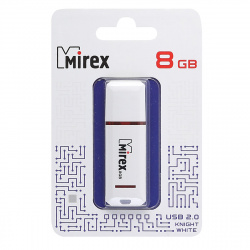 Флеш-память USB 8 Gb Mirex Knight USB 2.0, белый