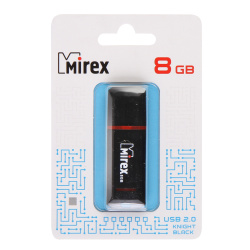 Флеш-память USB 8 Gb Mirex Knight USB 2.0, черный