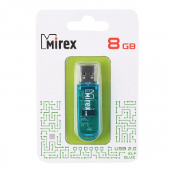 Флеш-память USB 8 Gb Mirex Elf USB 2.0, синий