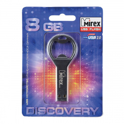 Флеш-память USB 8 Gb Mirex BOTTLE OPENER, металл
