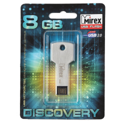 Флеш-память USB 8 Gb Mirex CORNER KEY, металл