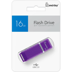 Флеш-память USB 16 Gb Smartbuy Quartz series Violet (SB16GBQZ-V)