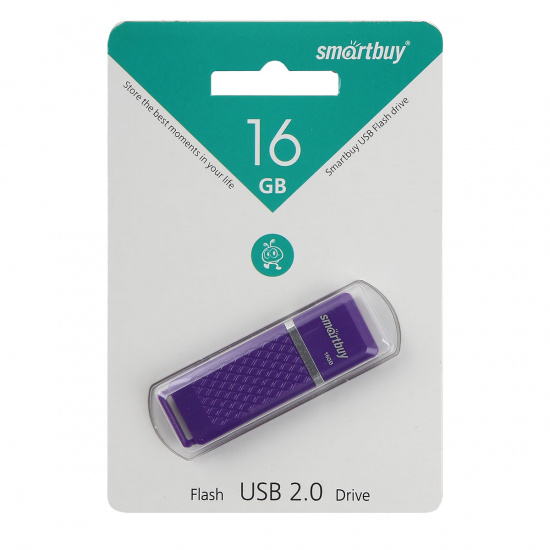 Флеш-память USB 16 Gb Smartbuy Quartz series Violet (SB16GBQZ-V)