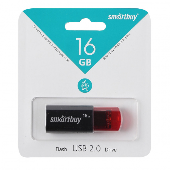 Флеш-память USB 16 Gb Smartbuy Click Black (SB16GBCl-K)